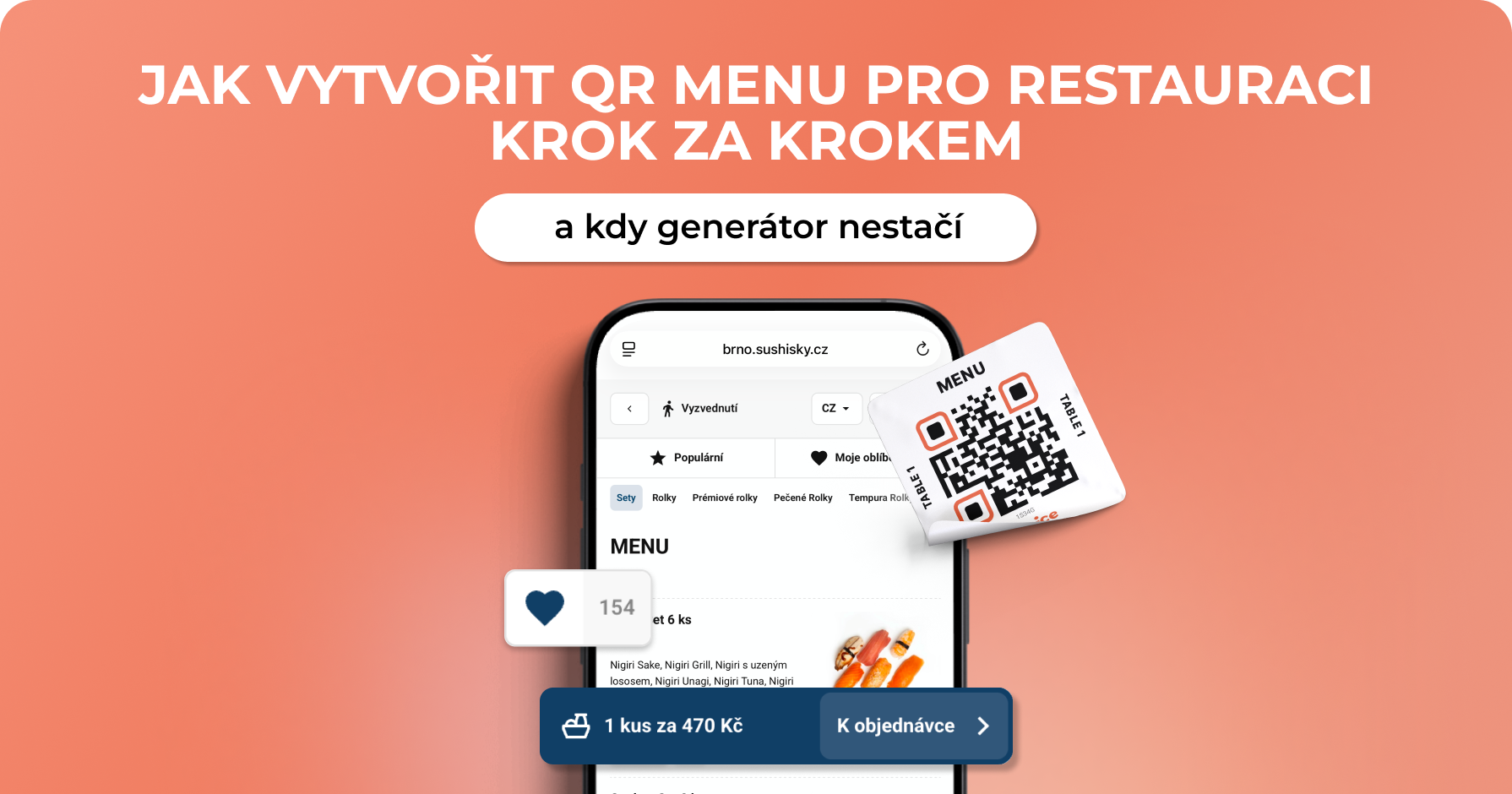 Jak vytvořit QR menu pro restauraci krok za krokem - Choice – Chytré nástroje pro moderní restaurace