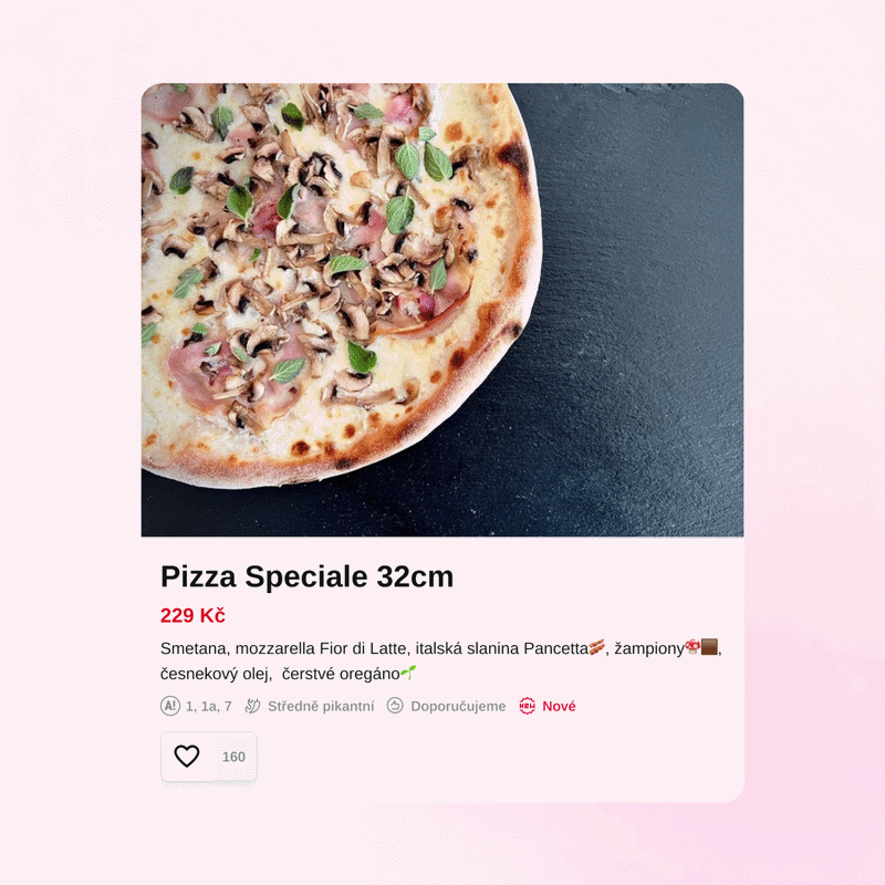Více než jen menu — fotografie, video a nutriční informace